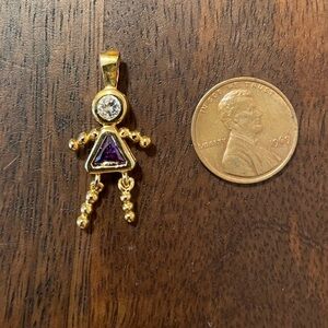 Gold and Purple Pendant